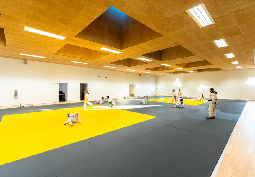 Le dojo de la Halle des Sports du Liffré